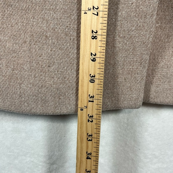 J. Crew Size 4 Stadium Cloth Nello Gori Classic Tan Overcoat Jacket - Picture 5 of 7